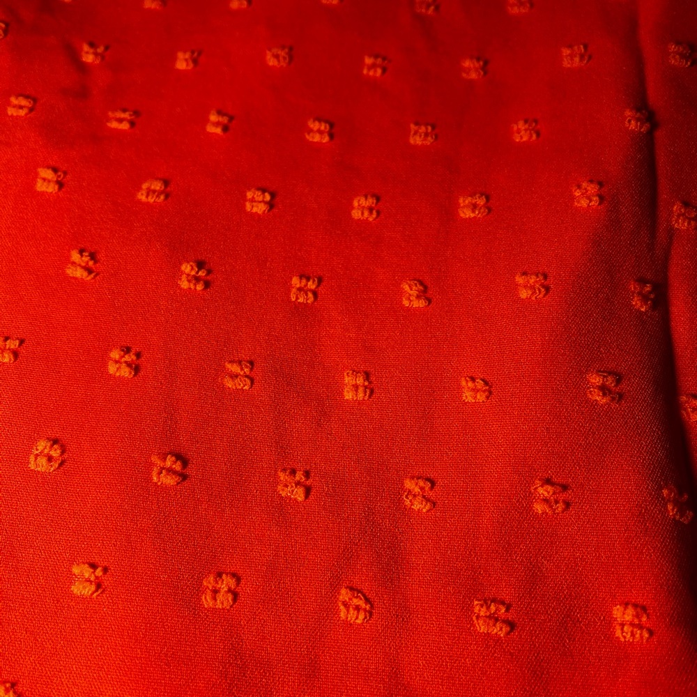 Orange Ruffled Blouse. - Picture 3 of 7